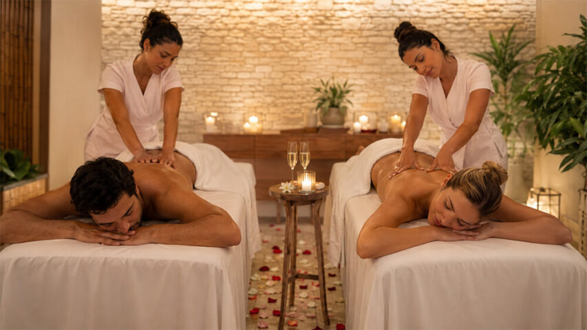 Massagem para casal: viva uma experiência romântica e inesquecível